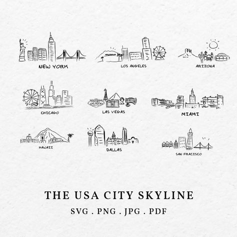 This Digital Drawings & Illustrations item by NookPaper has 74 favorites from Etsy shoppers. Ships from United States. Listed on Jul 12, 2024 Los Angeles Skyline Tattoo, Chicago Skyline Drawing, City Skyline Drawing, Chicago Skyline Tattoo, Chicago Bulls Tattoo, City Clipart, New York Drawing, Usa Skyline, Arizona Tattoo