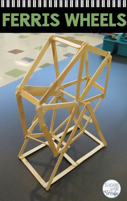 Popsicle Stick Ferris Wheel How To Make, Stem Summer Camp, Math Camp, Elementary Stem, Stem Camp, Summer Stem, Stem Classes, Stem Elementary, Camp Activities