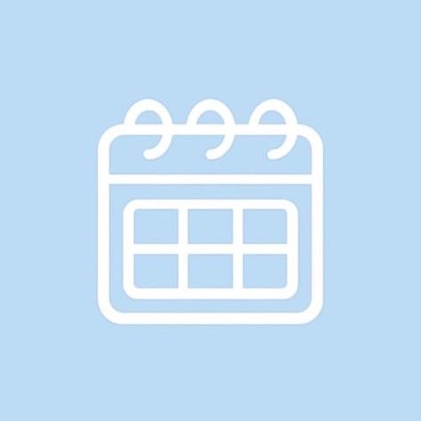 Light Blue Calendar Icon, Blue App Icon Calendar, Soft Blue Icons For Apps, Apple Icons Blue, Blue Calendar Icon, Iphone Theme Icons, Baby Blue Iphone Wallpaper, Calendar App Icon, Calendar Logo