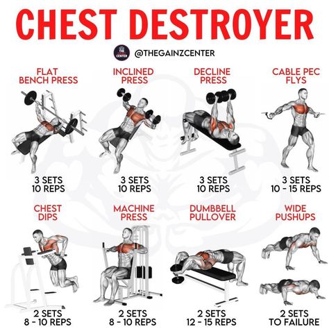 Chest And Arm Workout, Arm Workout Men, Chest And Tricep Workout, Chest Workout Women, Arm Training, Chest Workout For Men, Chest Workout Routine, Workout Man, Equipment Workout