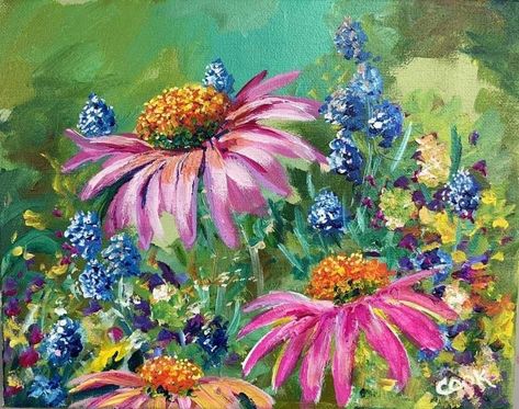 Wild in Wonderful Wonderland of Wildflowers a Beginner Acrylic Painting Live Tutorial - YouTube Paint Wildflowers, Wildflower Mural, Beginner Acrylic Painting, Wildflower Paintings, Acrylic Painting Flowers, Paint Nite, Flower Painting Canvas, Acrylic Painting For Beginners, Acrylic Paint Set