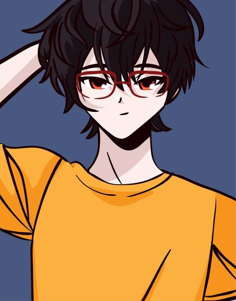 anime boy with glasses Anime Glasses Boy, Anbu Mask, Glasses Boy, Anime Glasses, Brown Hair Men, Hair Clipart, Wolf Ears, Nerd Glasses, Long To Short Hair