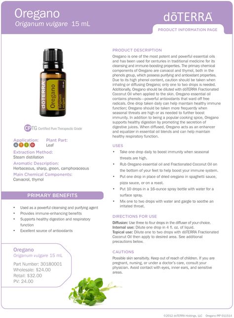 Oregano Doterra Oregano Oil, Bergamot Essential Oil Uses, Doterra Oregano, Oregano Oil Benefits, Terra Essential Oils, Doterra Oils Recipes, Oregano Essential Oil, Essential Oils 101, Doterra Essential Oils Recipes