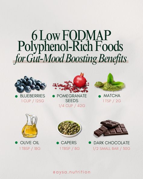 Wtf are polyphenols and what do they have to do with your gut or your mood?! Polyphenols are naturally-occurring plant compounds that function as antioxidants. Consistently eating a diet that is high in polyphenol content has been shown reduce risk of developing cardiovascular disease, and may also provide protective benefits against neurodegenerative diseases as well! Polyphenols are also prebiotic, meaning that they feed and nourish the good guys in your gut microbiome. And the we take ... Foods High In Polyphenols, Polyphenols Food, Hormone Nutrition, Small Bar, Gut Microbiome, Low Fodmap, Cardiovascular Disease, Health And Nutrition, Disease