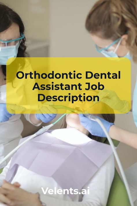 Orthodontic Dental Assistant Job Description template includes a detailed overview of the key requirements, duties, responsibilities, and skills for this role. It's optimized for posting on online job boards or careers pages and easy to customize this template for your company. Dental Assistant Tips And Tricks, Dental Assistant Duties, Orthodontic Assistant, Pediatric Dental Assistant Tips, Dental Assistant Instruments, Expanded Functions Dental Assistant, Orthodontic Appliances, Dental Assistant Memes Hilarious, Job Description Template