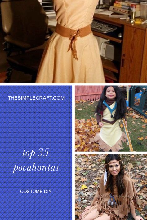 Diy Pochantas Costume, Sacajawea Costume Diy, Sacagawea Halloween Costume Diy, Indian Woman Costume Diy, Pocahontas Diy Costume, Diy Pocahontas Halloween Costume, Sacajawea Costume, Diy Pocahontas, Pocahontas Halloween Costume