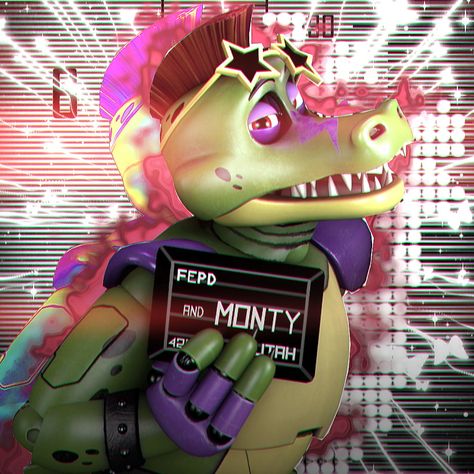 Pfp Fnaf, Monty Fnaf, Ruin Dlc, Fnaf Images, Monty Gator, Montgomery Gator, Fnaf Book, Fnaf Cosplay, Fnaf Sb