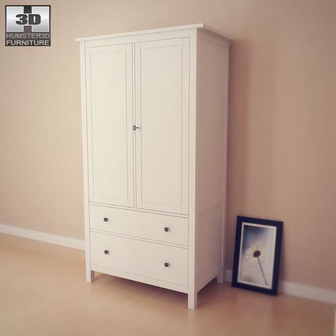 Hemnes Wardrobe, Model Wardrobe, Hemnes Ikea, Ikea Interior, Bedroom Cabinet, Ikea Wardrobe, Cute Designs To Draw, Model Room, Wardrobe Color