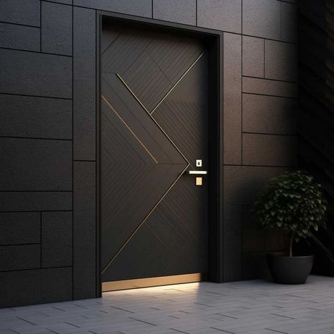 Black Main Door Entrance, Stylish Doors Entrance, Main Door Elevation, Apartment Main Door, Main Entrance Door Design Architecture, Latest Main Door Design Entrance, Flat Main Door Design Entrance, Stylish Door Design, Main Door Design Entrance Modern