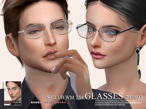 S-Club ts4 WM Glasses FM 201803 Los Sims 4 Mods, Sims 4 Cc Kids Clothing, The Sims 4 Pc, Pelo Sims, Sims 4 Cc Shoes, Sims 4 Cc Makeup, Sims 4 Cc Skin, Sims 4 Dresses, The Sims 4 Download