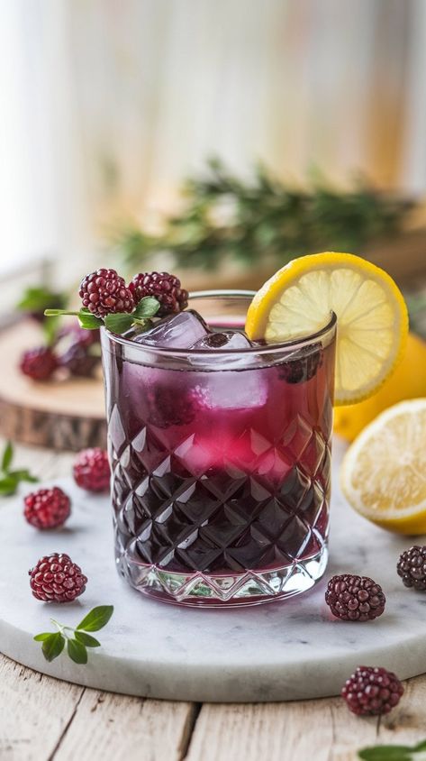 21 Best Gin Cocktails Recipe: Sip Your Way to Refreshing Bliss - Thirsty Tales Berry Cocktail Recipes, Winter Mocktails, Blackberry Gin, Best Gin Cocktails, Bramble Cocktail, Berry Cocktail, Gin Lemon, Gin Recipes, Best Gin