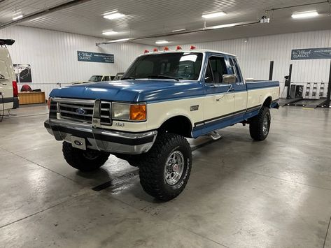 1990 Ford F250 Extended Cab | 4-Wheel Classics/Classic Car, Truck, and SUV Sales Powerstroke Diesel, Gas Mileage, Extended Cab, Work Truck, Gasoline Engine, Ford F250, Twin Turbo, Body Style, Ford Trucks