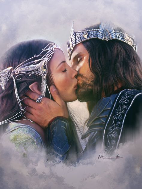 Lord of the Rings: Reunited Arwen And Aragorn, Aragorn And Arwen, Grand Prince, Into The West, Heroic Fantasy, Septième Art, Liv Tyler, Thranduil, Jrr Tolkien