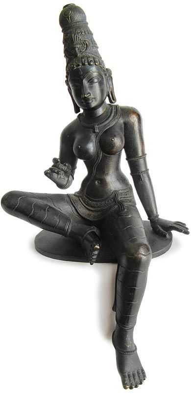 Vintage Chola Style Bronze Goddess Parvati Bogashakti Uma Statue Parvati Statue, Goddess Parvati, Bronze Goddess, Chola Style, Nude Artwork, Buddhist Art, Historical Artifacts, Asian Art, Artifacts