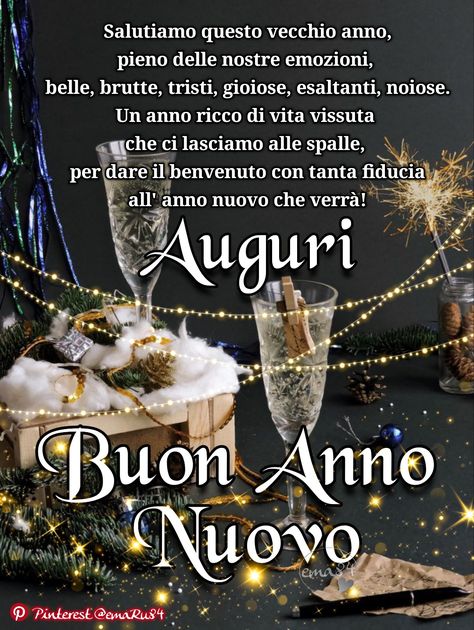 Salutiamo questo vecchio anno,pieno delle nostre emozioni, belle, brutte, tristi, gioiose, esaltanti, noiose. Un anno ricco di vita vissuta che ci lasciamo alle spalle, per dare il benvenuto con tanta fiducia all'anno nuovo che verrà! Auguri 🥂 Buon Anno Nuovo 🍾 Adopted Quotes, Adoption Quotes, Happy New, Happy New Year, Quotes, Christmas