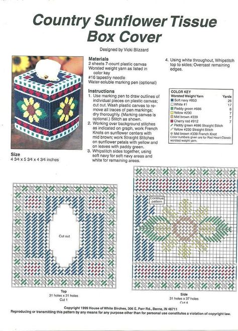 Plastic Canvas Box Patterns, Easter Canvas, Kleenex Box Cover, Plastic Canvas Coasters, Tissue Cover, Kleenex Box, Plastic Canvas Tissue Boxes, Plastic Canvas Patterns Free, Plastic Canvas Christmas