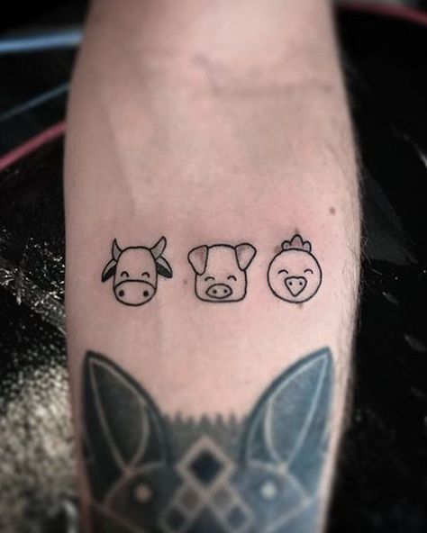 Step into the farmyard of fashion with cow tattoo designs! We've rounded up over 70 cow tattoo ideas that are just udderly irresistible. Farm Animals Tattoo, Farm Animal Tattoo, Cow Print Tattoo, Cow Tattoo Small, Cow Tattoo Ideas, Cow Tattoos, Farm Tattoo, Pig Tattoo, Cow Tattoo