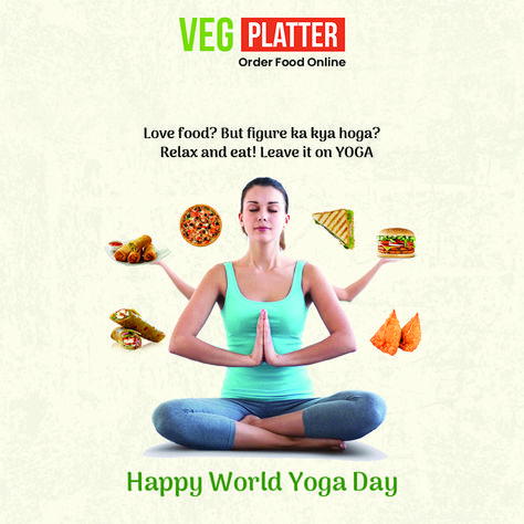 Happy World Yoga Day! 🙆‍♀️🙆‍♂️ #vegplatter #yoga #yogaday #worldyogaday2019 Yoga Day Creative, Tower Photography, World Yoga Day, Yoga India, Yoga Food, Happy International Yoga Day, Restaurant Ad, World Vegan Day, Eiffel Tower Photography