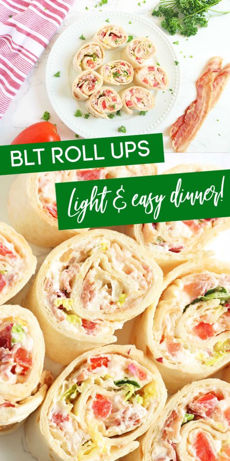 Light Easy Dinner, Blt Roll Ups, Quick Lunch Recipes, Roll Ups Recipes, Pinwheel Recipes, Appetizers Easy Finger Food, Summer Corn, Boat Food, Lake Food Ideas Summer