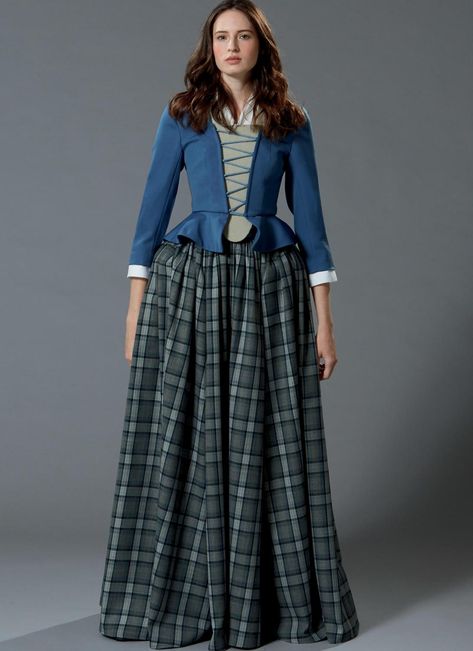 Outlander Style, Scottish Dress, Outlander Costumes, Scottish Clothing, Historical Dress, Costume Sewing Patterns, Claire Fraser, Costume Patterns, Century Clothing