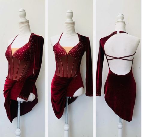 Dance Competition Outfits, Salsa Costume, Competition Outfit, Jazz Dance Costumes, Dance Competition, Ice Skating, Dance Outfits, Dance Costumes, Design Inspo