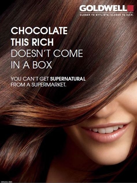 Goldwell Life may be like a box of chocolates, but hair color is NOT! Salon Color Bar, Boxed Hair Color, 2014 Hair Trends, Burnt Hair, Chocolate Brown Hair Color, Hair Color Chocolate, Professional Hair Color, Hair Color Chart, 2015 Hairstyles