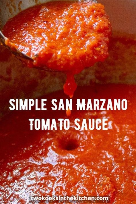 San Marzano Tomato Sauce From Fresh Tomatoes, Recipes With San Marzano Tomatoes, San Marzano Tomato Sauce Recipes, Sicilian Sauce, Marcella Hazan Tomato Sauce, Italian Sauce Recipes, Best Homemade Spaghetti Sauce, Italian Sauces, Italian Spaghetti Sauce