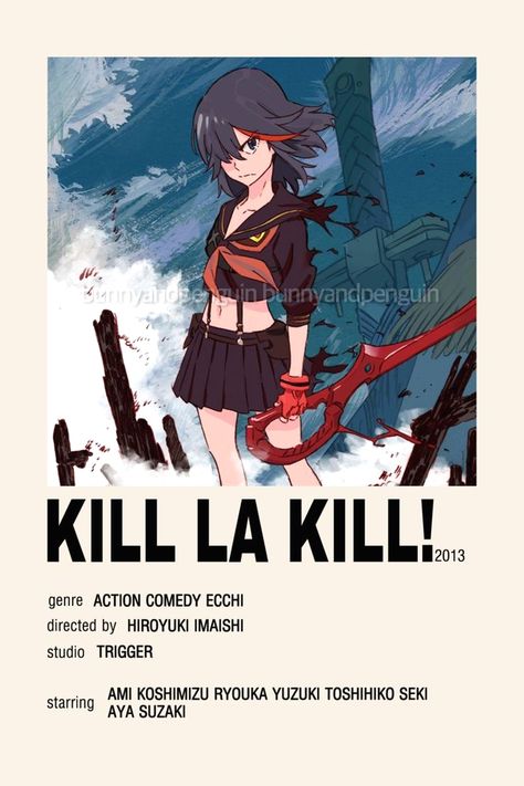 Kill La Kill Anime Electric fans ▶ Write feedback Down Below ▶ Follow Me For More 👍 ▶ Tag your trusty old Bestfriend 👌 #killlakill #killlakillryuko #killlakillcosplay #killlakilll #ryuko #ryukomatoi #ryukomatoiedit #killlakilledits #ryukocosplay #myanimeforlife Kill La Kill Minimalist Poster, Kill La Kill Poster, Kill La Kill Anime, Minimalist Anime Poster, Anime Watchlist, Kill La Kill Cosplay, Poster Polaroid, Minimalist Anime, Anime For Life