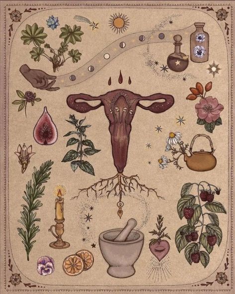 Artipoppe Zeitgeist, Arte Yoga, Hormonal Health, Womb Healing, Magia Das Ervas, Medicine Woman, Sacred Feminine, Season Of The Witch, Arte Inspo