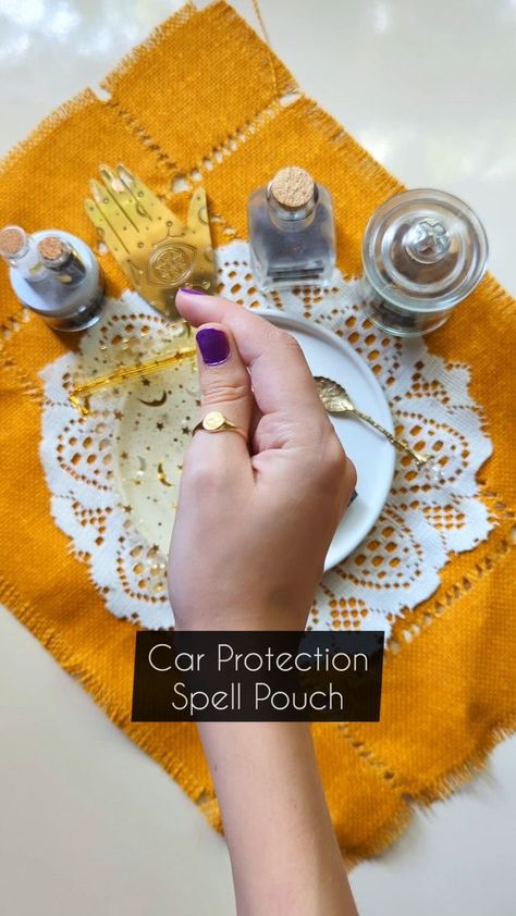 Car Protection Spell, Spell Pouch, Goddess Provisions, Protection Spell, Car Protection, Protection Spells, Witchy Stuff, Simple Way, Witch