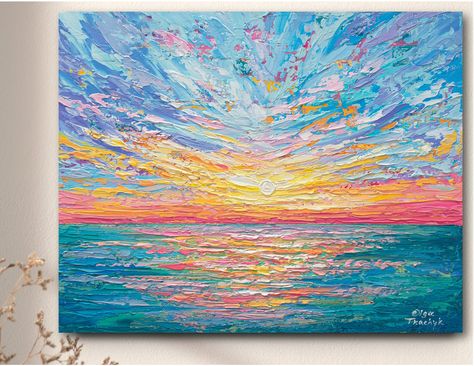 Beach Canvas Paintings, Abstract Art Quilt, Nature Canvas Painting, Buddha Painting Canvas, Canvas Board Painting, Ocean Sunrise, Canvas Painting For Beginners, Buddha Canvas, Sunrise Painting