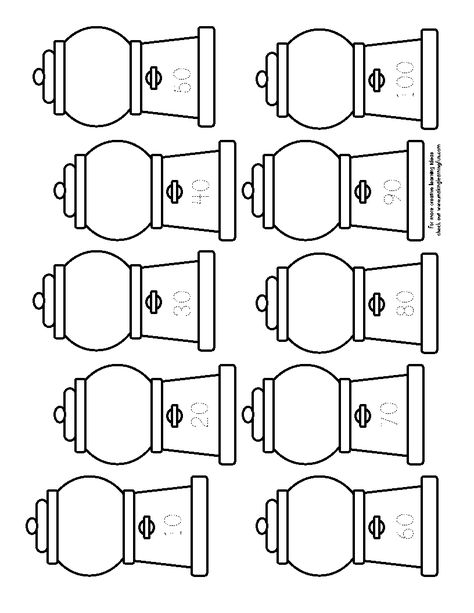 100 Gumballs For The 100th Day, 100th Day Gumball Machine, 100 Días De Clases, 100s Day, 100th Day Of School Crafts, 100 Day Of School Project, Beginning Of Kindergarten, Fall Lessons, Craft Templates