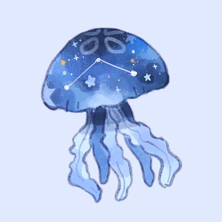 Sea Creatures Art, Jellyfish Drawing, Blue Jellyfish, Vet Student, Jellyfish Art, Creature Drawings, Art Folder, Ocean Creatures, Ethereal Art