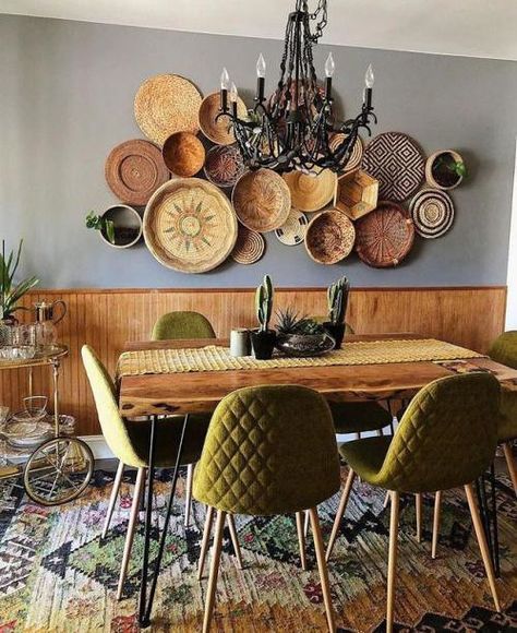 Bohemian style dining room via reddit | via Stylish Homes if… | Flickr Modern Bohemian Dining Room, Bohemian Style Dining Room, Bohemian Dining Room, Boho Dining Room, Style Dining Room, Wood Dining Room Table, Family Dining Rooms, Dining Room Ideas, Deco Retro