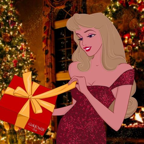 Disney Merry Christmas, His Princess, Alternative Disney Princesses, Christmas Barbie, Twisted Disney, Disney Sleeping Beauty, Briar Rose, Princesa Disney