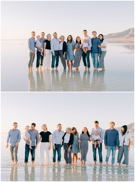 Extended Family Beach Photos, Hawaii Family Photoshoot Outfits, Family Photos Extended, Savannah Photoshoot, Family Beach Pictures Outfits, Hawaii Photoshoot, Extended Family Pictures, Large Family Portraits, Beach Picture Outfits