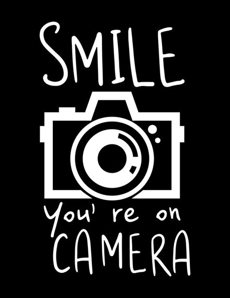 Attractive and creative design of the camera with the text “smile you are on camera” in a very fun and humor style. Buy this cool tee for you and gift it to someone you love. • Millions of unique designs by independent artists. Find your thing. Unique Tshirt Designs Creative, Camera Logos Design Style, Photographer Tshirt Design, Unique Tshirts Designs, Smile Your On Camera, Dtf Shirts, Unique Tshirt Designs, Camera Logos Design, Shirt Photography