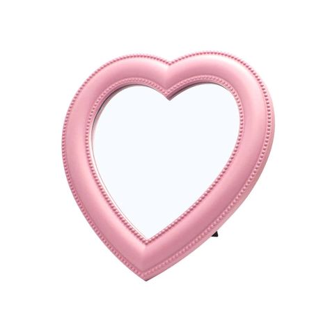 Heart Shaped Mirror, Kawaii Room Ideas, Aesthetic Bedroom Decor, Mirror Room, Corner Space, Heart Mirror, Aesthetic Room Ideas, Shaped Mirror, Portable House