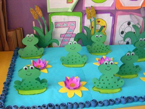 Frog Crafts, Frog Decor, Princess Theme Party, Handprint Crafts, Preschool Themes, Arabic Alphabet, Kindergarten Art, Australian Animals, Childrens Crafts