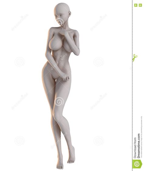 Female Anime Pose Demure stock image. Illustration of sculpted - 79940291 Poses Character Design References, Anime Posing, Poses Character Design, Poses Character, Seductive Pose, Anatomy Poses, Character Design References, Anime Poses, Design Reference