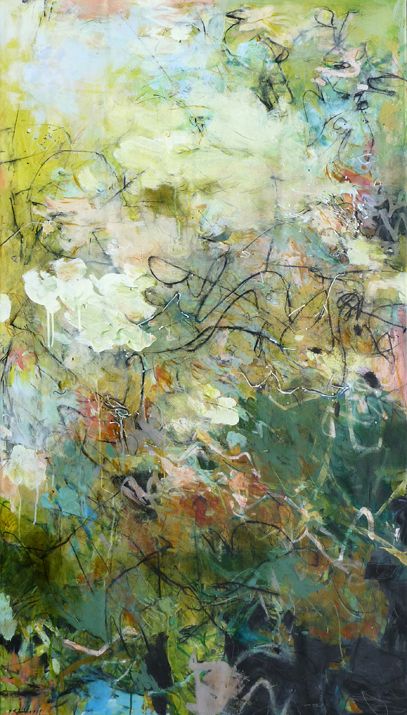 Krista Harris, A Sense Of Place, Joan Mitchell, Flowers Botanical, Wax Resist, Abstract Art Inspiration, Abstract Flower Painting, Contemporary Abstract Art, Sense Of Place