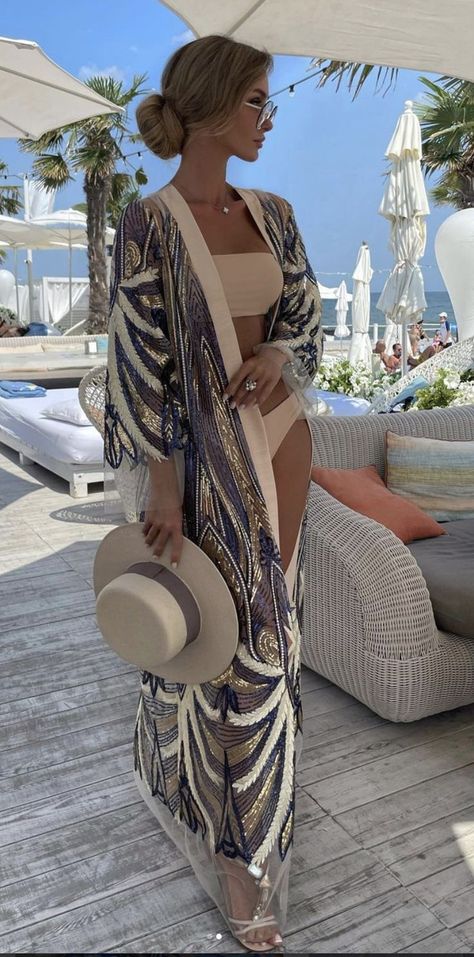 Elegance Dress, Beach Party Outfits, Mode Hijabi, Vacay Outfits, Beachwear Fashion, Classy Fashion, Mode Ootd, Looks Chic, Foto Inspiration