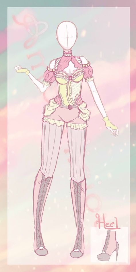 Adoptable Outfit: Candy Wrapper - CLOSED by AmberIicious.deviantart.com on @DeviantArt: Character Design Fashion, Fashion Doodles, Adoptable Outfit, Characters Outfits, Illustration Anime, Candy Dress, Fashion Anime, Clothing Sketches, Super Hero Outfits