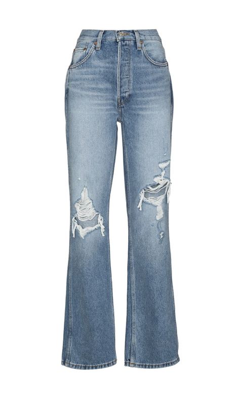 Distressed Straight Leg Jeans, Fashionista Clothes, Dream Clothes, Teen Fashion Outfits, New Wardrobe, Fashion Stylist, Teen Fashion, Aesthetic Clothes, Straight Leg Jeans