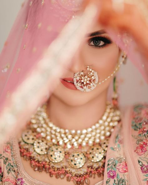 Half Bridal Face Close Up Shots Are Trending Right Now! विवाह की दुल्हन, Indian Bride Poses, Bridal Nose Ring, Indian Wedding Poses, Bridal Makeup Images, Indian Bridal Photos, Bridal Photography Poses, Bride Photography Poses, Bride Photoshoot