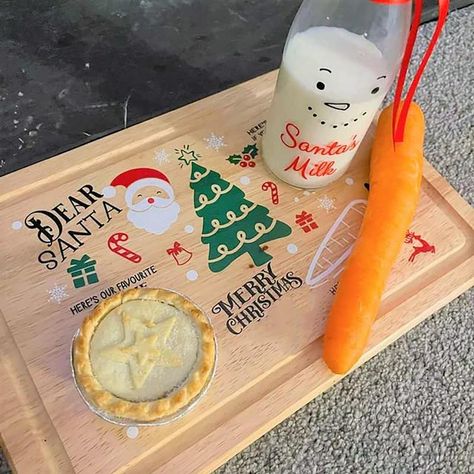 Wooden Christmas Cookie Tray Engraved Santa Snack Tray Child Christmas Gift Milk And Cookie Mat Christmas Cookie Plate, Santa Cookie Plate, Christmas Cookie Tray, Santa Snacks, Cookies For Santa Plate, Santa Cookie, Cookie Plate, Santa Cookies, Cookie Tray