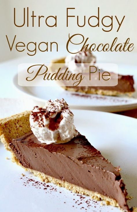 Vegan Pudding Pie, Tofu Chocolate Pie, Vegan Chocolate Pudding Pie, Chocolate Pudding Vegan, Silken Tofu Chocolate Pie, Tofu Chocolate Pudding, Vegan Chocolate Pudding, Chocolate Pie With Pudding, Pudding Pies