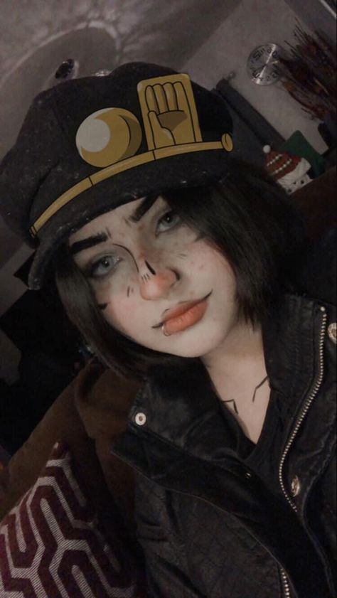 Jojo Cosplay Makeup, Jjba Makeup, Jojo Makeup, Jojo Cosplay, Jojo's Bizarre Adventure Anime, Jotaro Kujo, Jojo Anime, Friend Anime, Cosplay Makeup