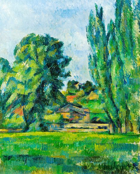 Cezanne Landscape, Paul Cezanne Paintings, Cezanne Art, National Gallery London, Paul Cezanne, Pierre Auguste Renoir, Paul Gauguin, Post Impressionism, Oil Painting Reproductions