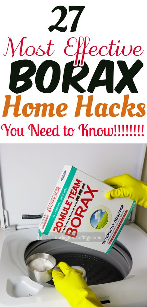 Discover the versatility of borax with these amazing tips and tricks for your home. From cleaning and deodorizing to pest control and DIY projects, harness the power of borax for a cleaner, fresher, and more efficient household. Explore these genius borax hacks and transform the way you tackle everyday tasks!" Borax Cleaner, Borax Laundry, Homemade All Purpose Cleaner, Borax Uses, Borax Cleaning, Natural Cleaning Products Diy, Laundry Detergent Recipe, Clean Washer, Washing Machine Cleaner